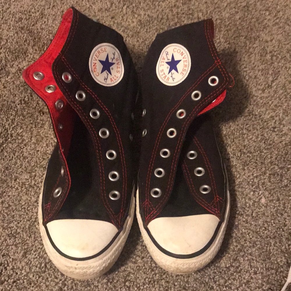 Red/black converse